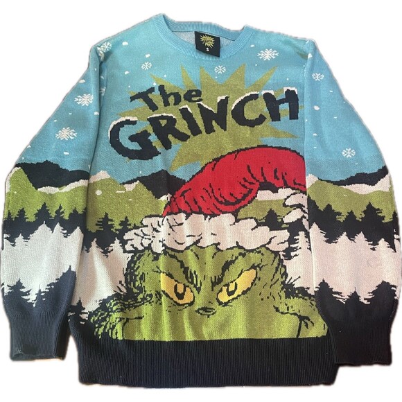 Ugly Christmas Sweater Other - The Grinch Dr. Seuss Ugly Christmas Sweater Men's Medium Xmas Holiday Jumper